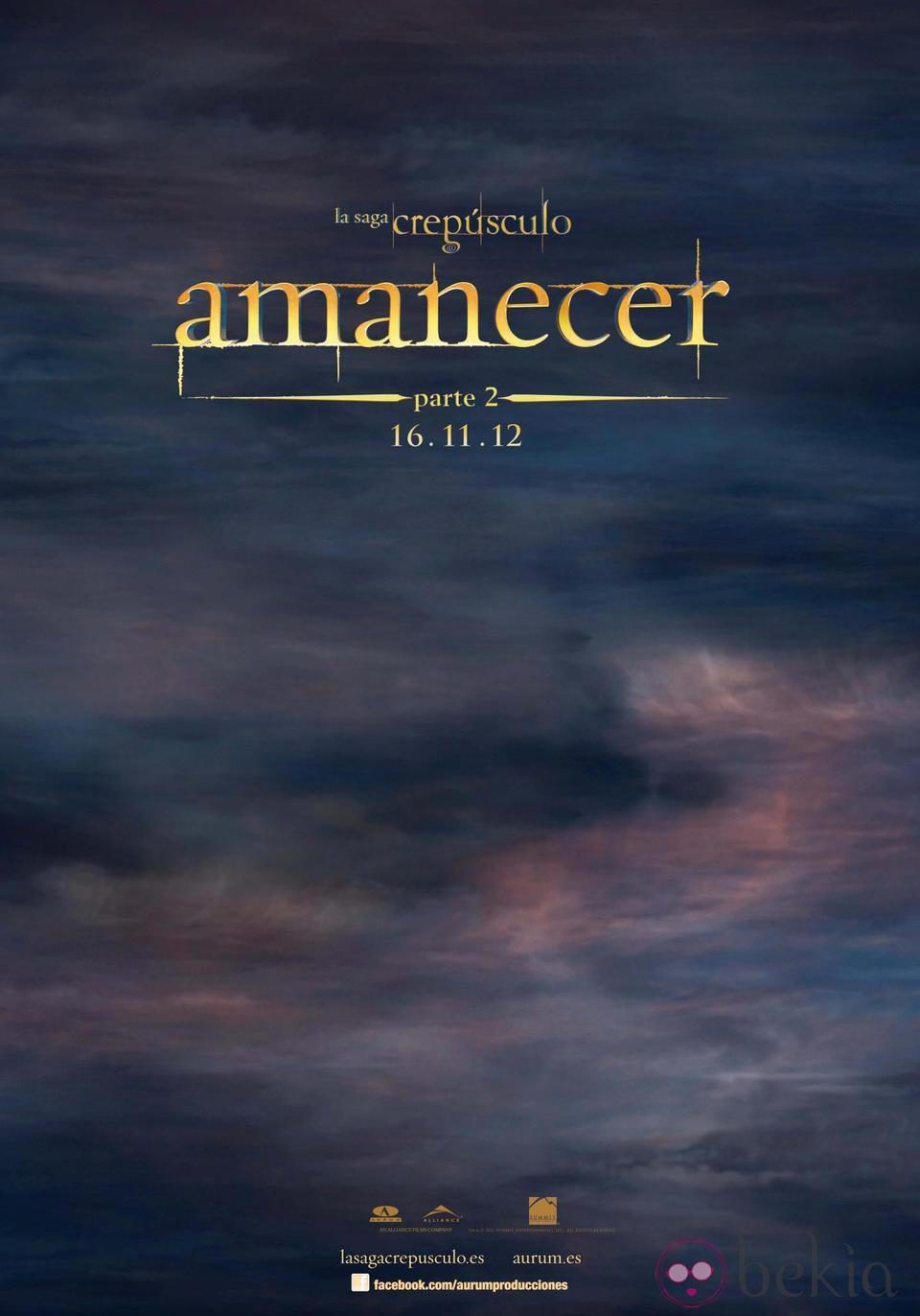 Primer poster de la película 'Amanecer.Parte 2'