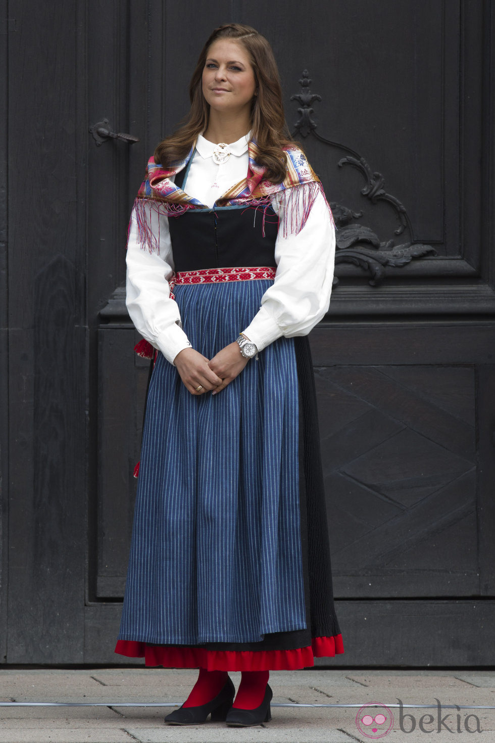 La Princesa Magdalena en la apertura del Palacio Real en el Día Nacional de Suecia