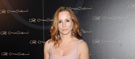 Mar Regueras en la inauguración de la tienda Cruciani en Madrid