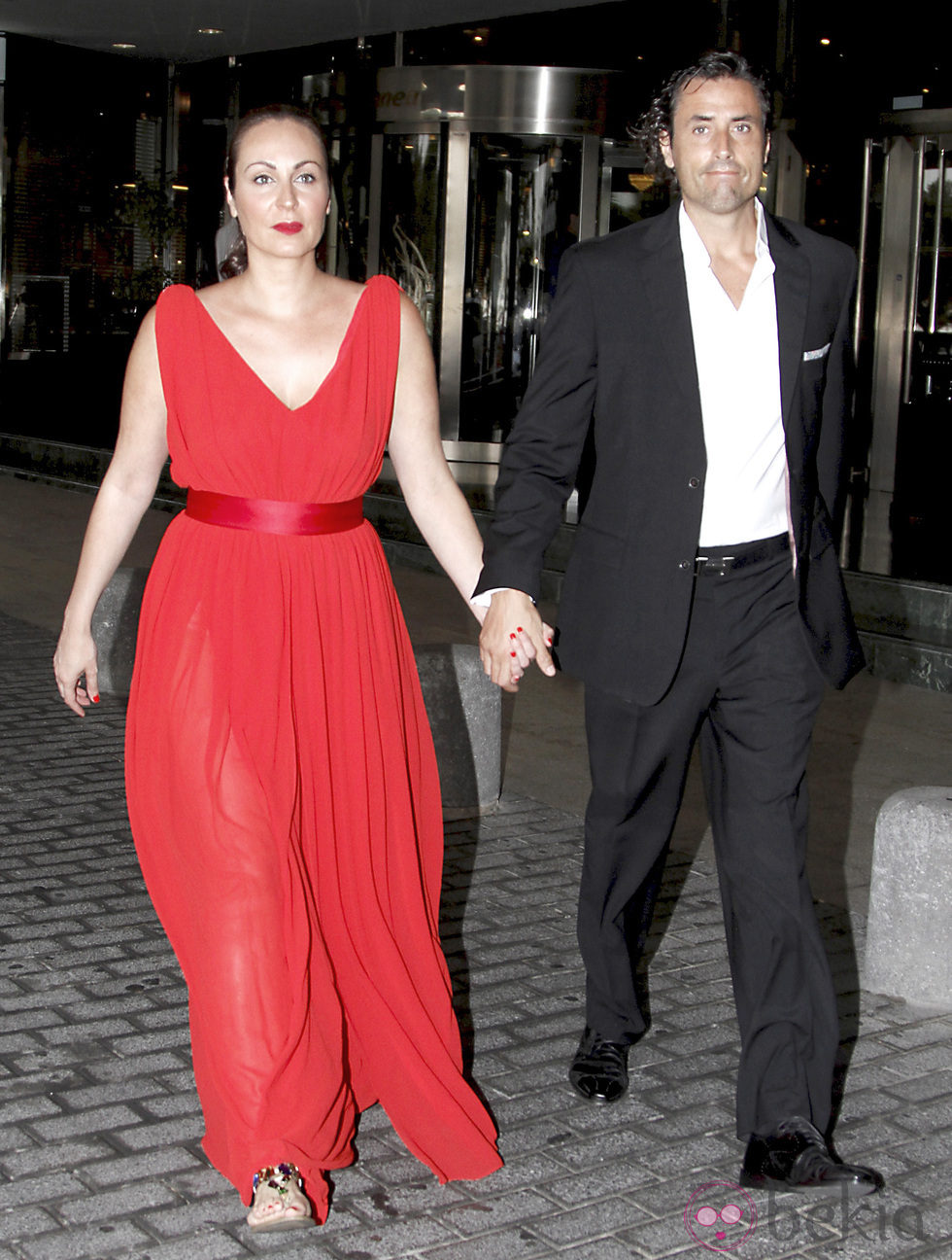 Ana Milán y Jorge de Juan en la boda de Patricia Conde