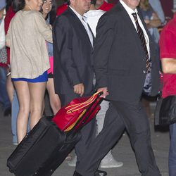 Vicente del Bosque en la cena de celebración de la Eurocopa 2012