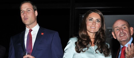 El Príncipe Guillermo y Kate Middleton en la ceremonia de inauguración de los Juegos Olímpicos