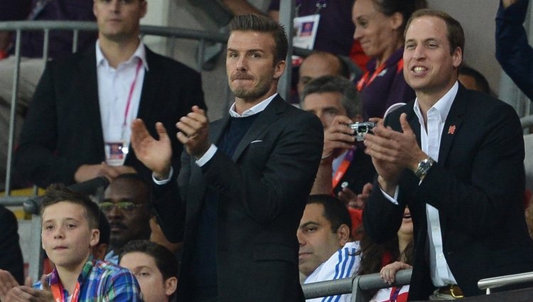 El Príncipe Guillermo y David Beckham en Londres 2012