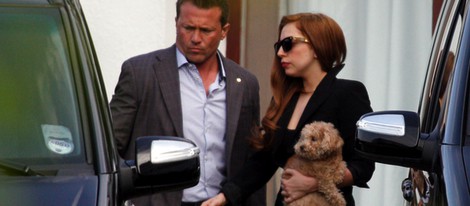 Lady Gaga con su nuevo look de morena
