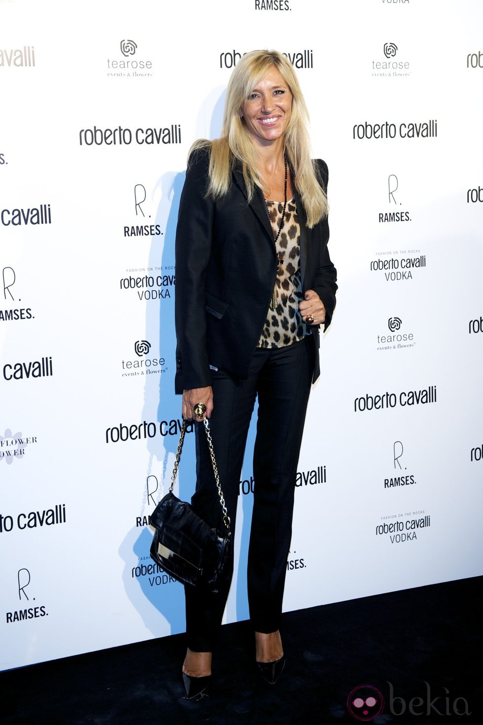 Marta Robles en la apertura de una tienda de Roberto Cavalli en Madrid