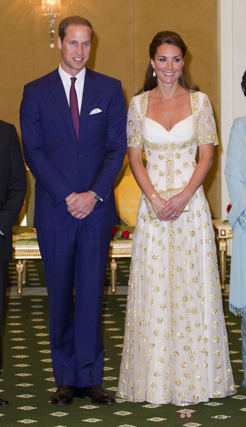 Los Duques de Cambridge en una cena de gala en Kuala Lumpur