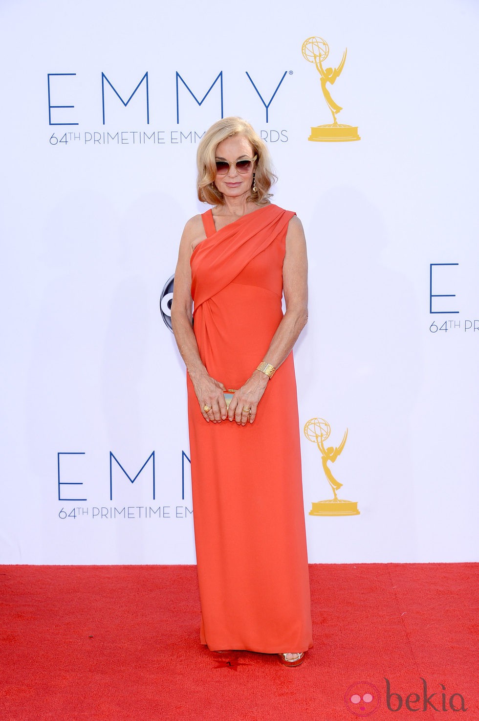 Jessica Lange en la alfombra roja de los Emmy 2012