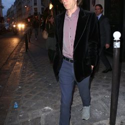 Mick Jagger en una cena de apoyo a la campaña de Barack Obama en París