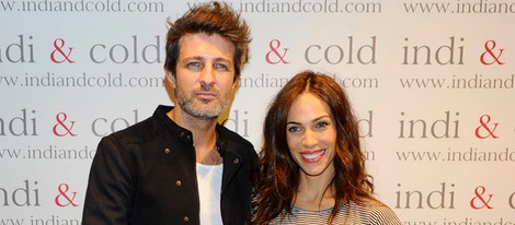 Nerea Garmendia y Jesús Olmedo en la inauguración de la tienda Indi & Cold en Madrid