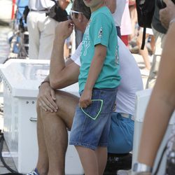 Miguel Urdangarín antes de la primera regata de la Copa del Rey de Vela 2011