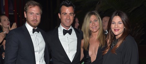 Will Kopelman, Justin Theroux, Jennifer Aniston y Drew Barrymore en la Gala Lacmar 2012