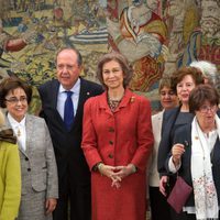 La Reina Sofía en una audiencia en Zarzuela