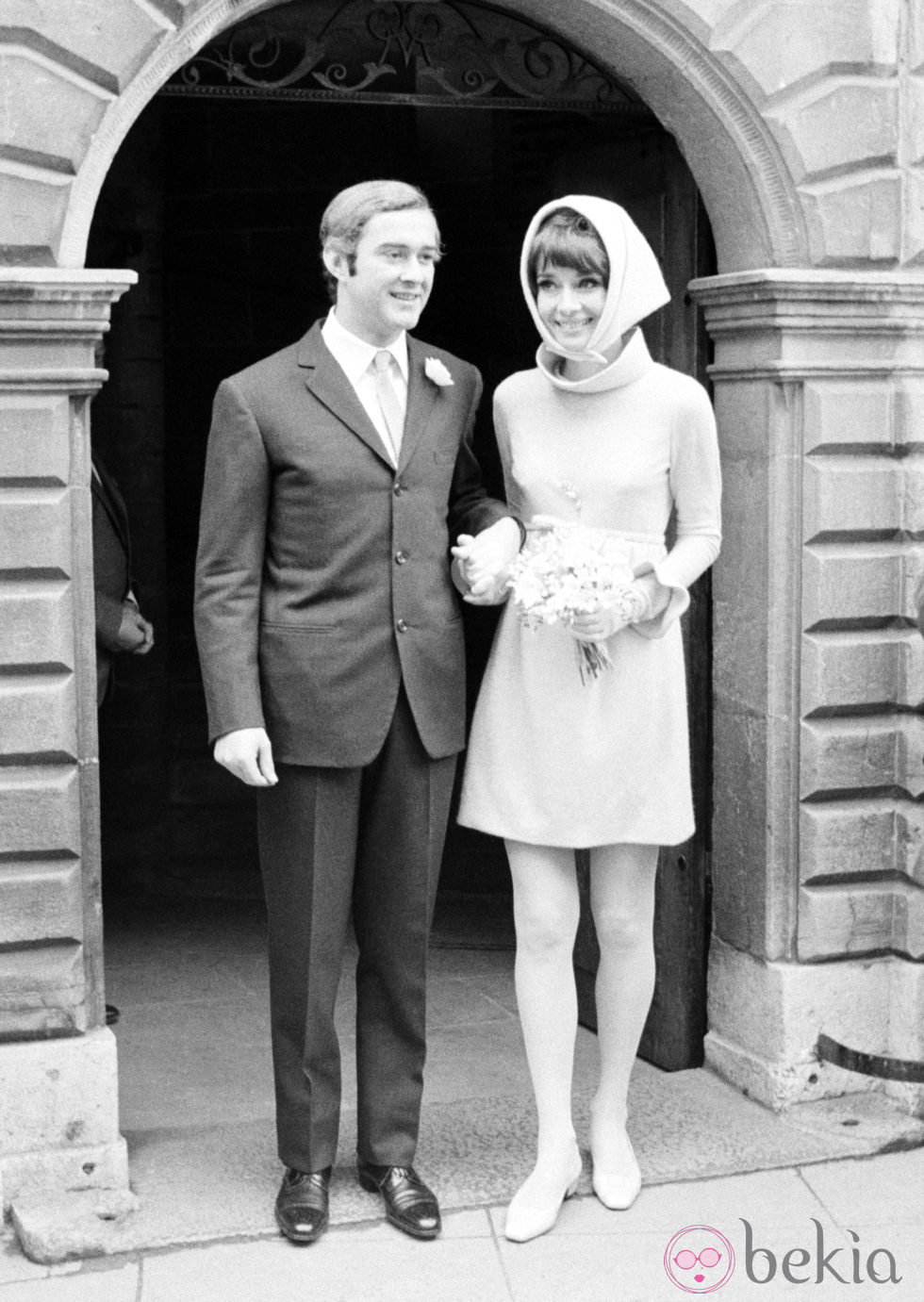 Boda de Audrey Hepburn y Andrea Dotti en 1969