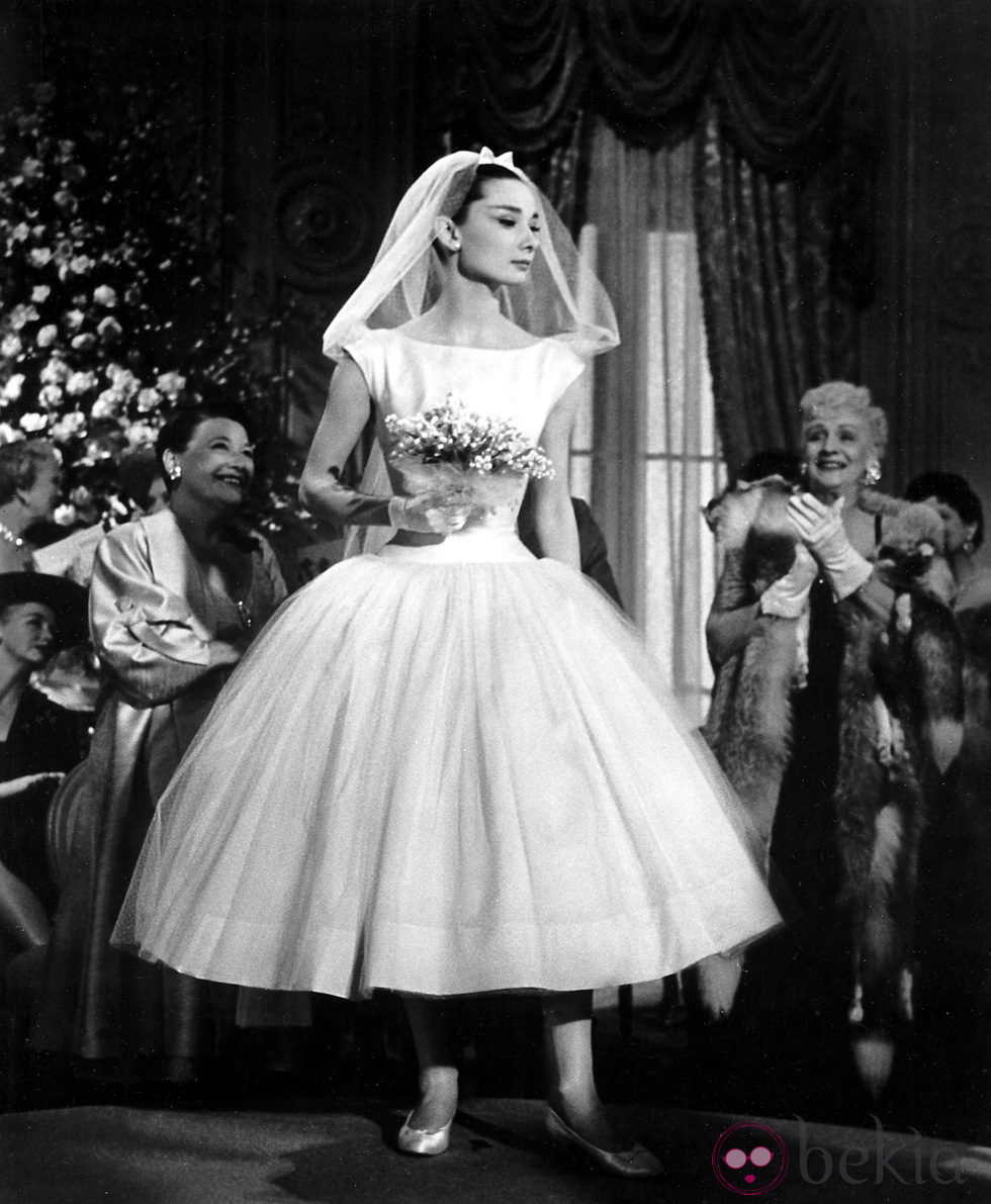 Audrey Hepburn en un fotograma de 'Una cara con ángel'