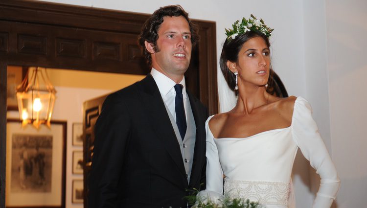Javier Martínez de Irujo e Inés Domecq el día de su boda