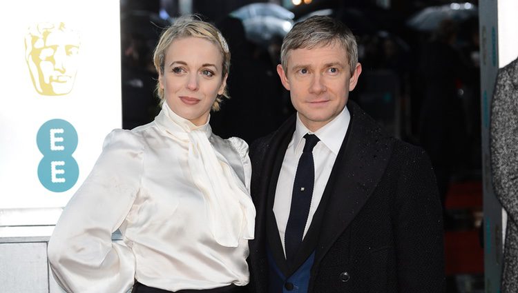 Martin Freeman en la alfombra roja de los BAFTA 2013