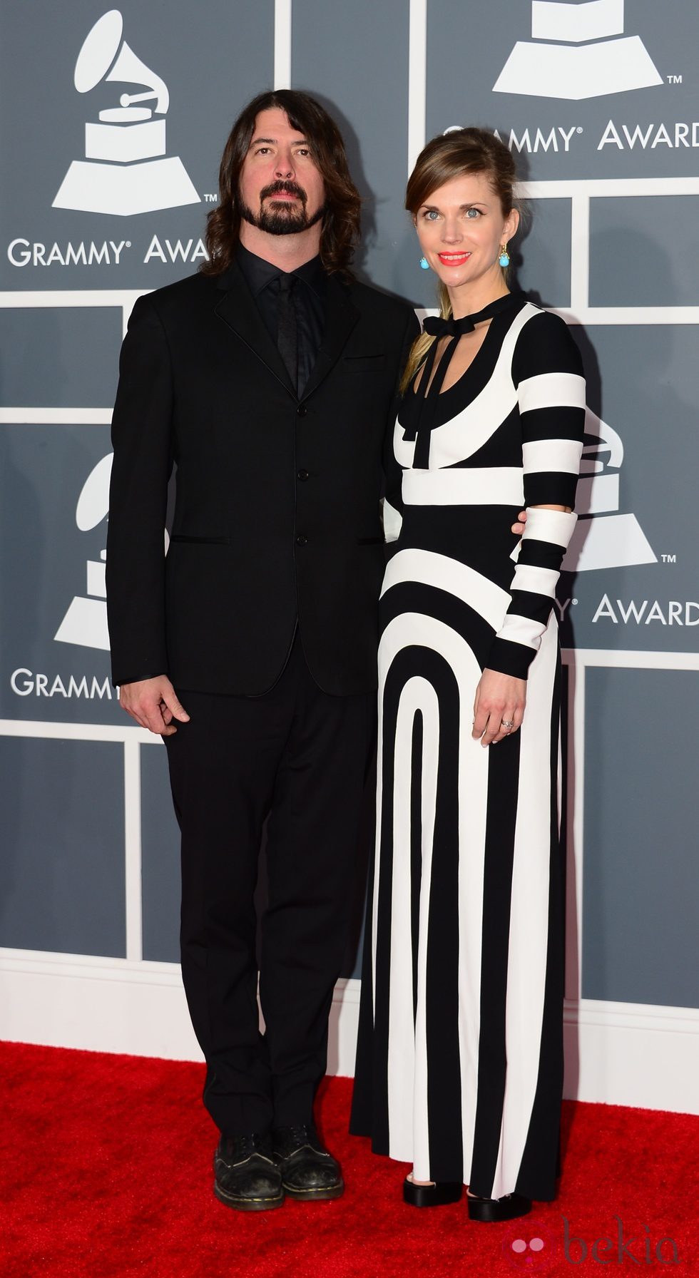 Dave Grohl y Jordyn en los Grammy 2013