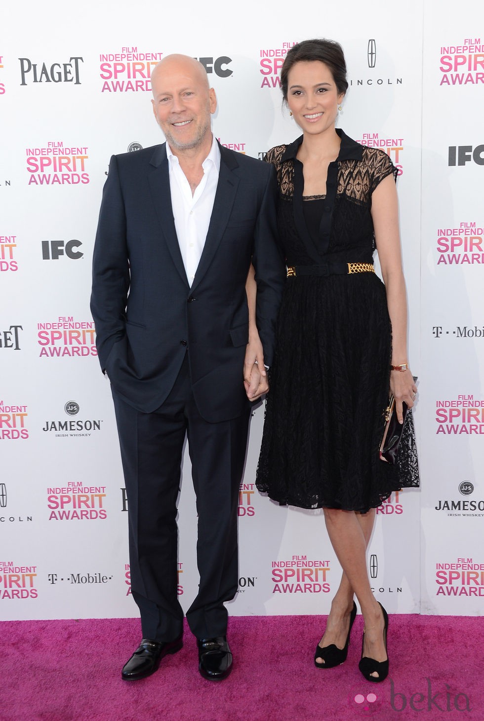 Bruce Willis y Emma Heming en los Independent Spirit Awards 2013