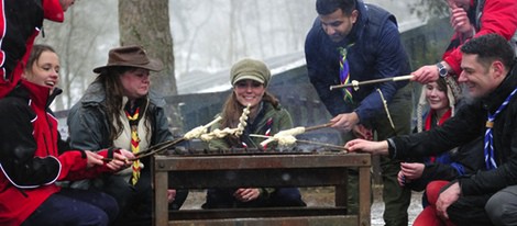 Kate Middleton en el Centro de Actividades Scout Great Tower