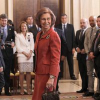 La Reina Sofía en una entrega de premios en Zarzuela