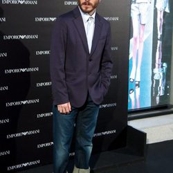 Rubén Ochandiano en la inauguración de una tienda de Armani en Madrid