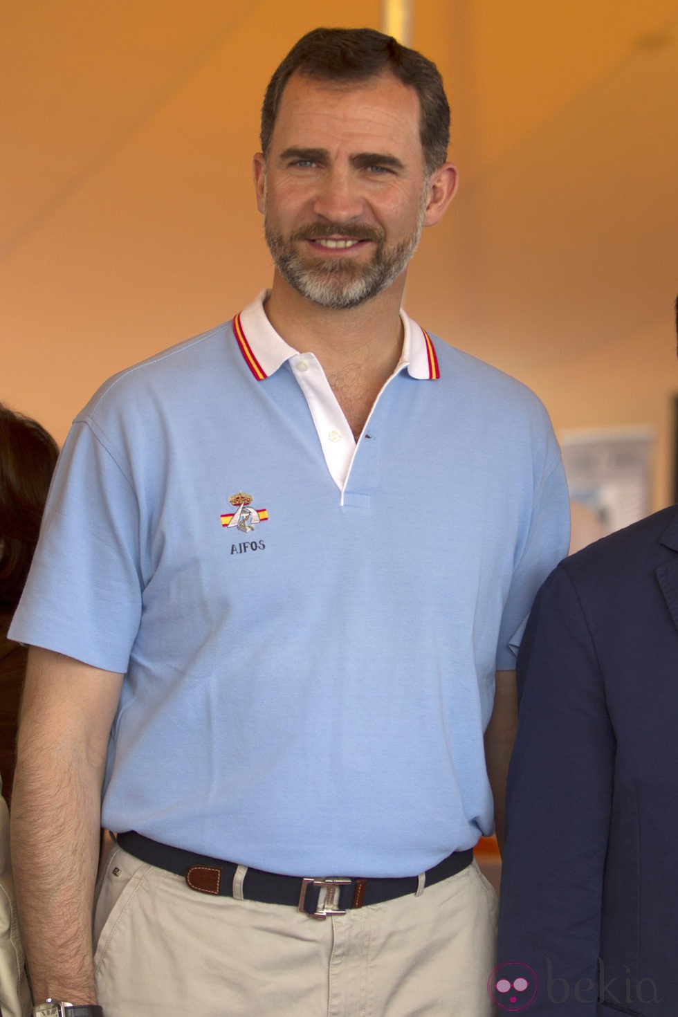 El Príncipe de Asturias, sonriente en el Náutico de Palma