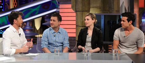 Pablo Motos, Secun de la Rosa, María Valverde y Mario Casas en 'El Hormiguero'