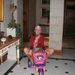 Letizia Ortiz en triciclo