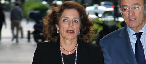 Ana Botella en la misa funeral de Alfredo Landa