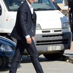 Álex González en la grabación de 'El Príncipe' en Ceuta