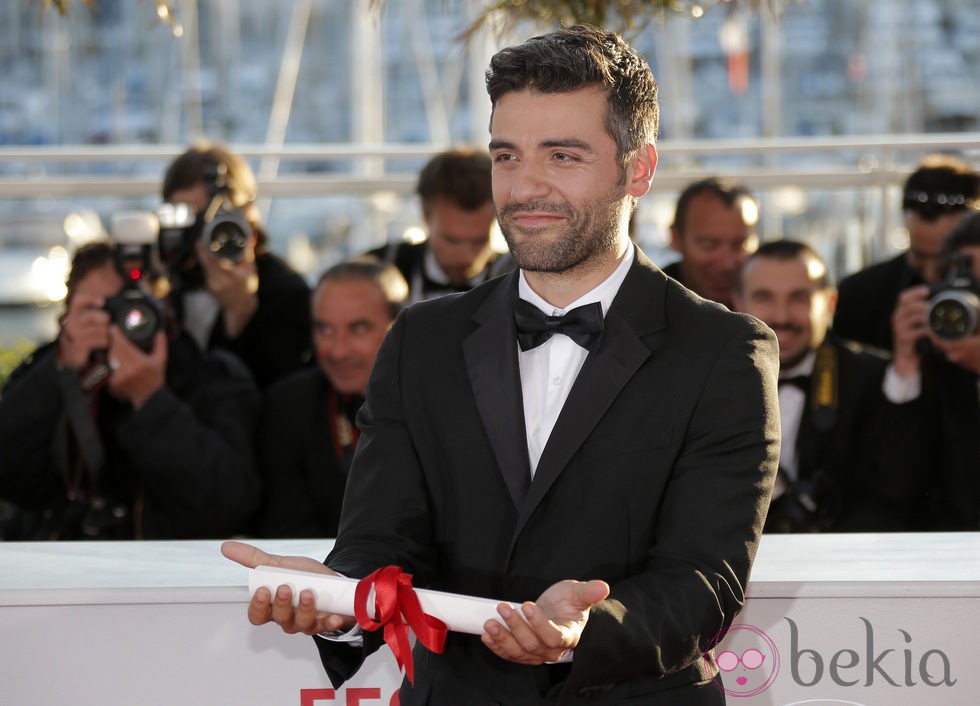 Oscar Isaac en la ceremonia de clausura de Cannes 2013