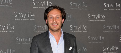 Juan Peña en el tercer aniversario de una clínica dental en Madrid