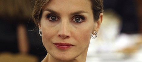 La Princesa Letizia en la cena en honor al presidente de Uruguay