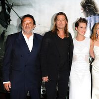 El equipo de 'Guerra Mundial Z' en la premiere en Londres