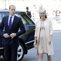 Los Duques de Cambridge en la misa por el 60 aniversario de la coronación de Isabel II
