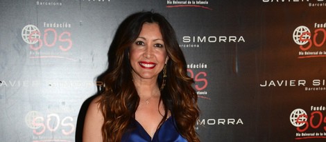 María Bravo en un rastrillo de moda solidario en Barcelona