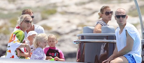 Robben disfruta de unas vacaciones en familia en Formentera