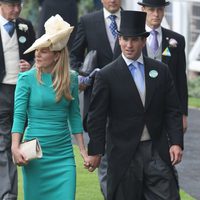 Autumn Kelly y Peter Phillips en Ascot 2013