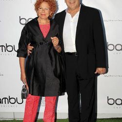 Tito Valverde y María Jesús Sirvent en la fiesta del quinto aniversario de Bambú