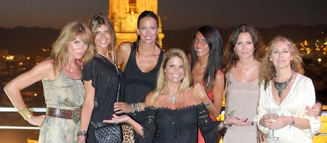 Arancha de Benito, Makoke y Estefanía Luyk en una fiesta de la Fundación Cudeca