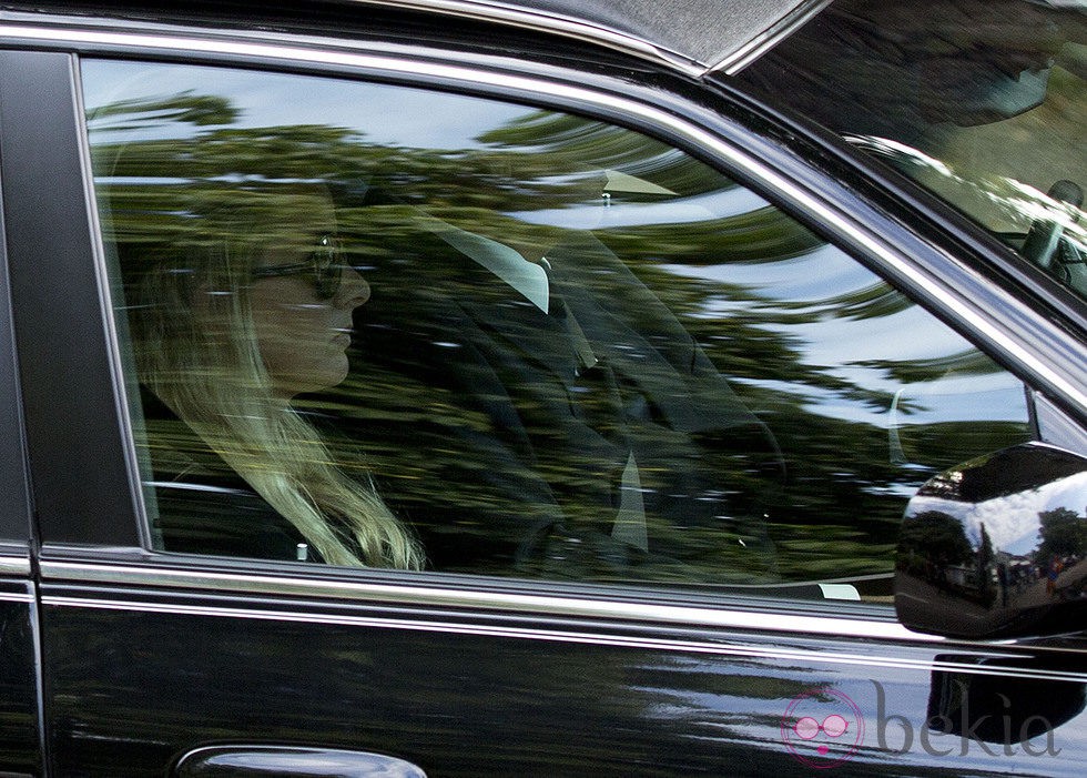 La Princesa Mabel en el funeral de su marido el Príncipe Friso de Holanda