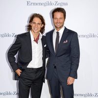 Martín Rivas y Fernando Andina en la apertura de una tienda de Ermenegildo Zegna en Barcelona