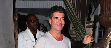Simon Cowell en la celebración de su 54 cumpleaños