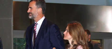 Los Príncipes de Asturias, del brazo en la clausura del 'Spain Startup & Investor Summit'