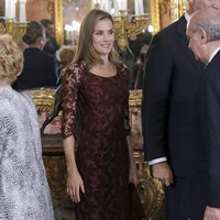 La Princesa Letizia en la recepción del Día de la Hispanidad 2013