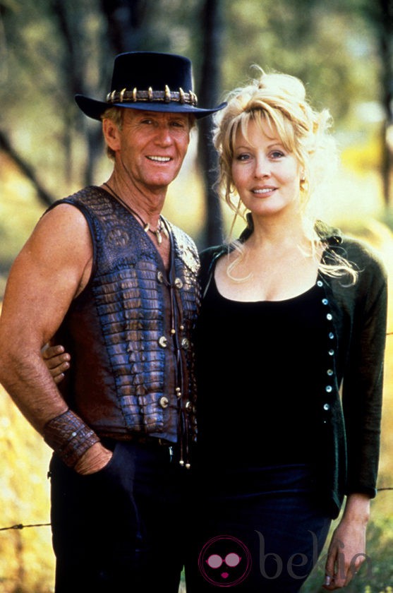 Paul Hogan y Linda Hogan en Cocodrilo Dundee
