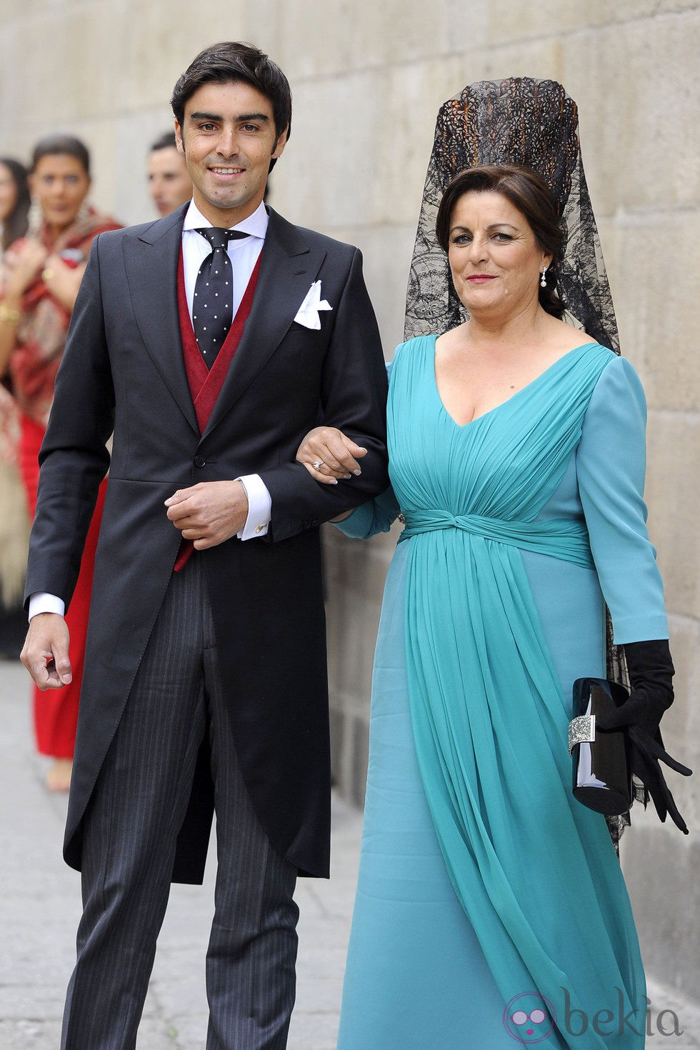Miguel Ángel Perera en su boda con Verónica Gutiérrez 