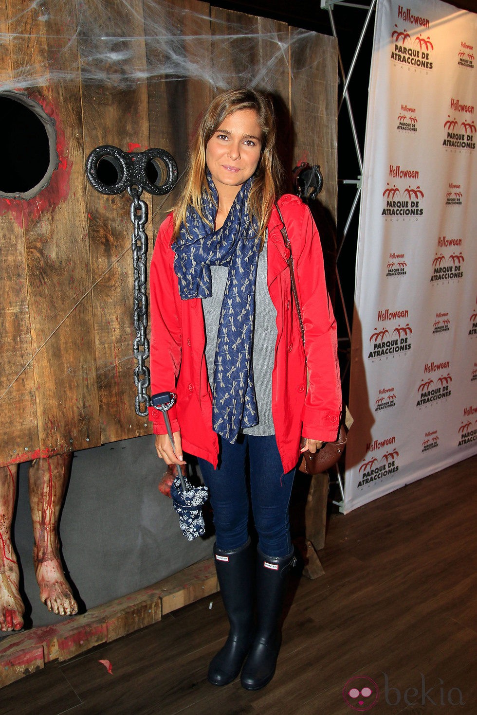 Natalia Sánchez en la fiesta de Halloween 2013 del Parque de Atracciones