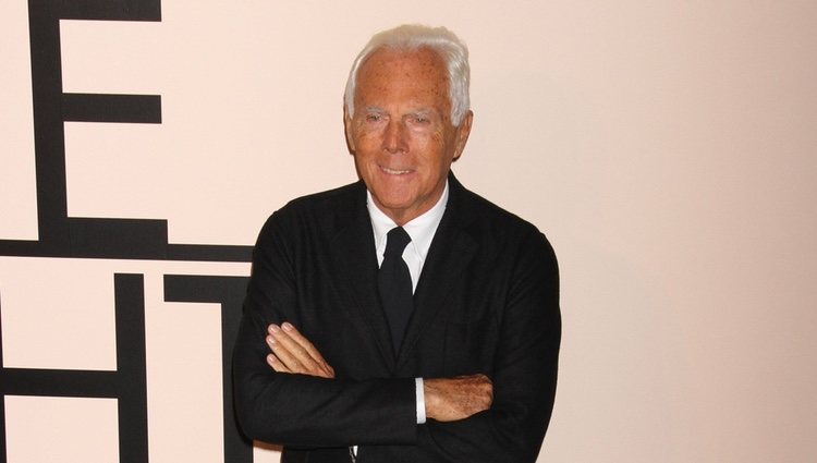 Giorgio Armani en su fiesta 'One Night Only' en Nueva York