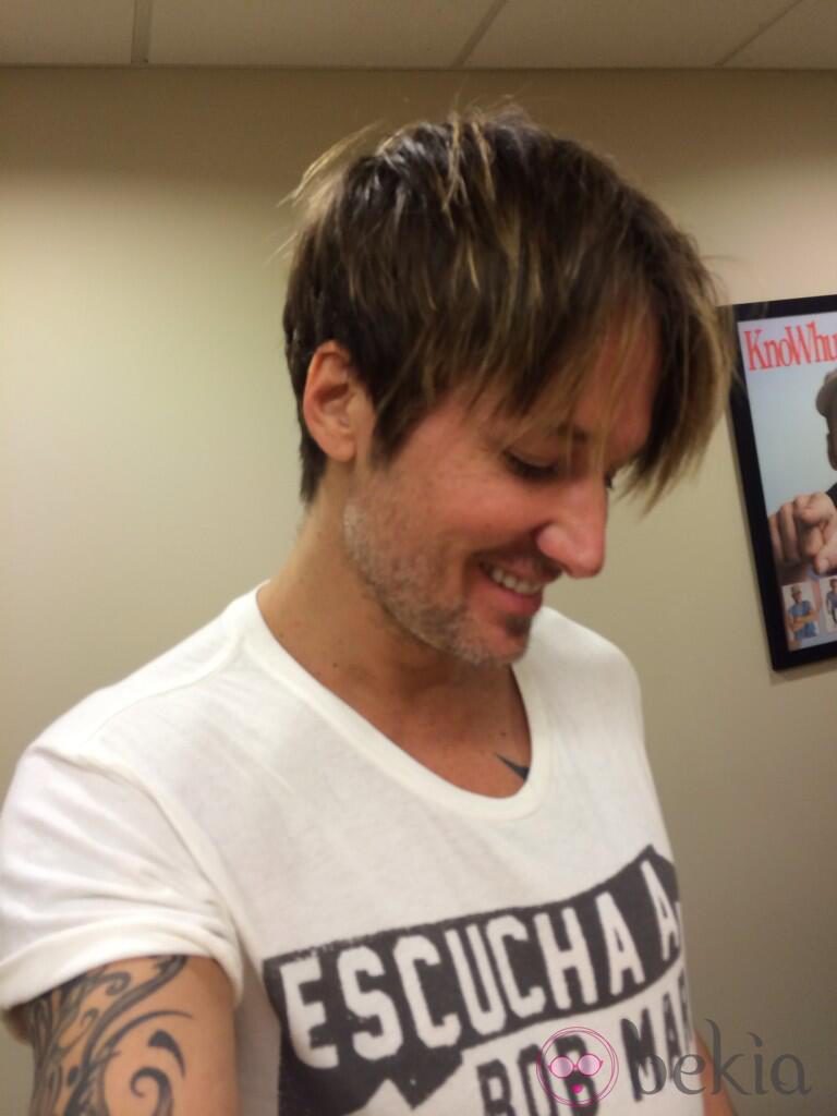 Keith Urban se corta la melena